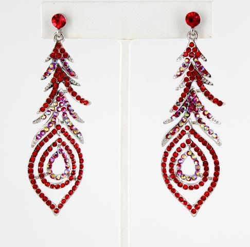 Helens Heart Earrings JE-E528-S-Red