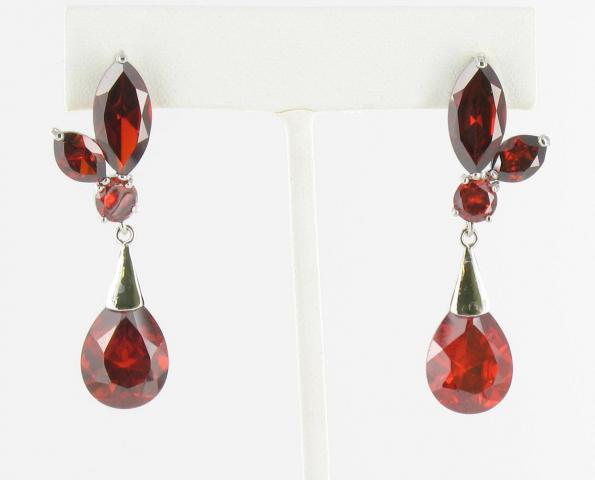 Helens Heart Earrings JE-E689-S-Red