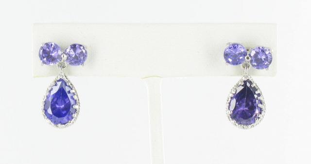 Helens Heart Earrings JE-E832-S-Purple