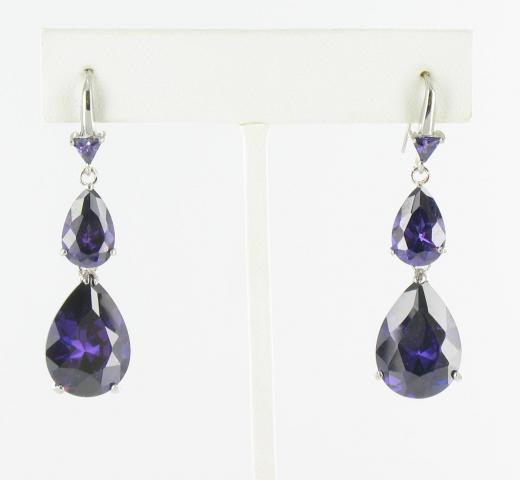 Helens Heart Earrings JE-ET0044-S-Purple