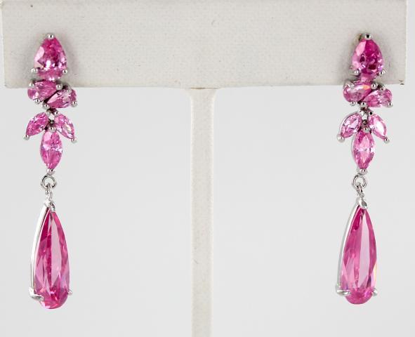 Helens Heart Earrings JE-E-025-1-S-Pink