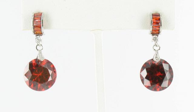 Helens Heart Earrings JE-E-1107-S-Red