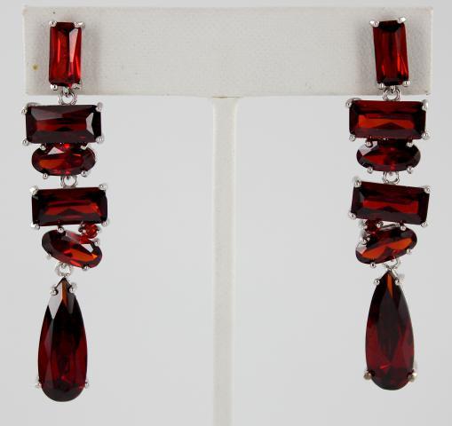 Helens Heart Earrings JE-E-4020-S-Red