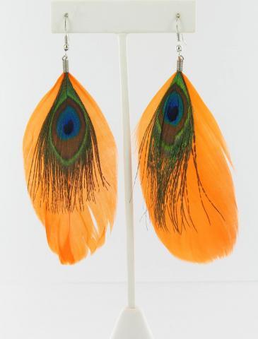 Helens Heart Earrings JE-F02-Orange