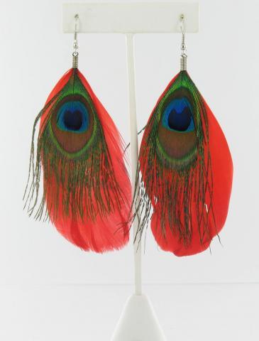 Helens Heart Earrings JE-F02-Red