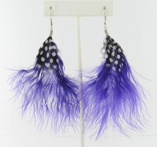 Helens Heart Earrings JE-F04-Purple