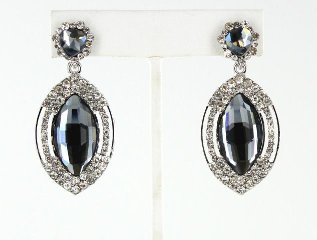 Helens Heart Earrings JE-JSR-005-S-Black