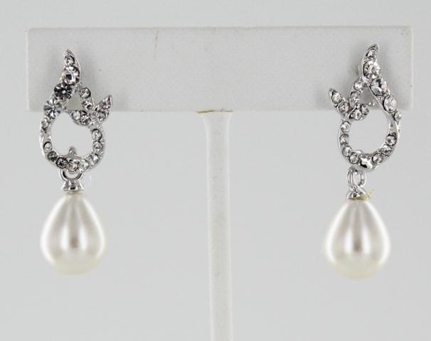 Helens Heart Earrings JE-JSR-017-S-Pearl