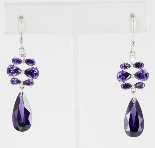 Helens Heart Earrings JE-K065-S-Purple