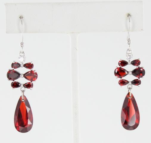 Helens Heart Earrings JE-K065-S-Red