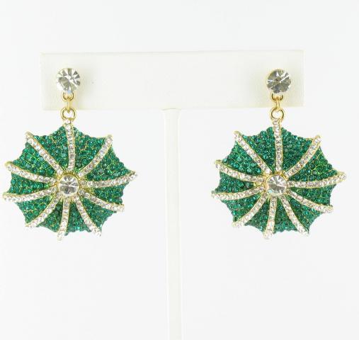 Helens Heart Earrings JE-TZ5030-G-Emerald