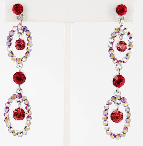 Helens Heart Earrings JE-X001618-S-Red
