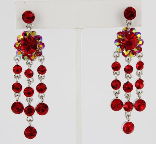 Helens Heart Earrings JE-X001662-S-Red