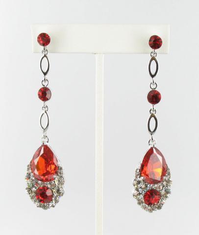 Helens Heart Earrings JE-X001790-S-Red