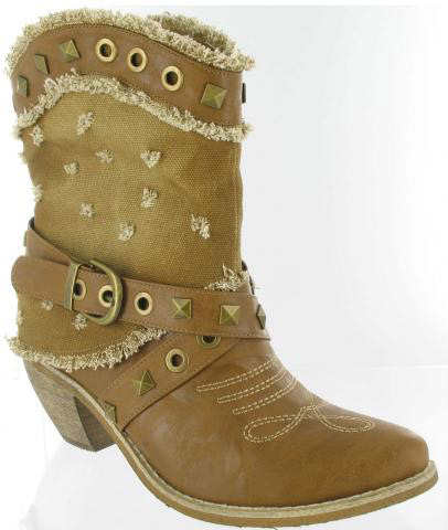 Helen's Heart Boots with Bling LB-0228-3_Brown
