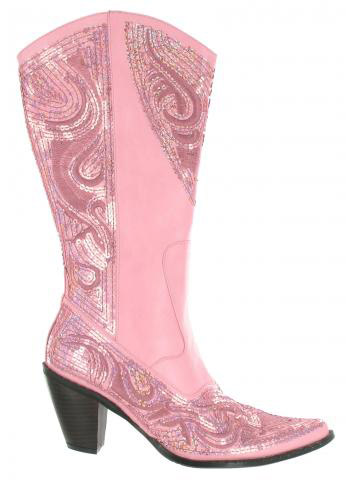 Helen's Heart Boots with Bling LB-0290-10_Pink