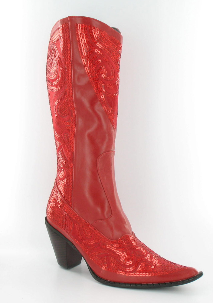 Helen's Heart Boots with Bling LB-0290-10_Red