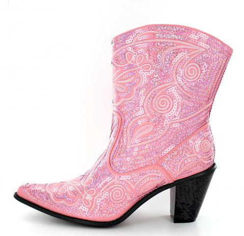 Helen's Heart Boots with Bling LB-0290-11_Pink