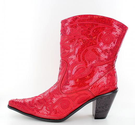 Helen's Heart Boots with Bling LB-0290-11_Red