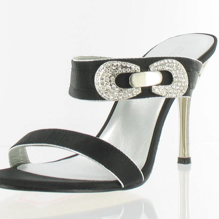 Helen's Heart Couture Shoes CS-9834-215_Black_Silver_