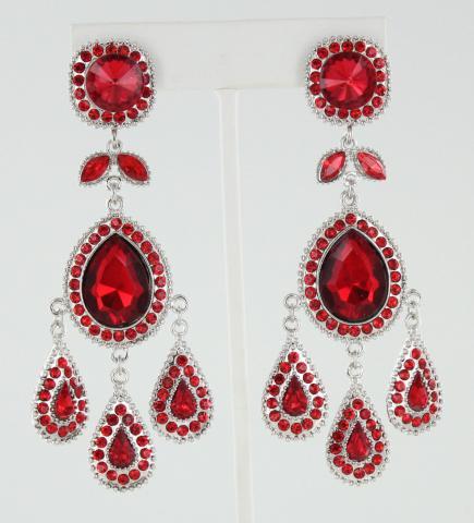 Helen's Heart Earrings JE-202-2-S-Red