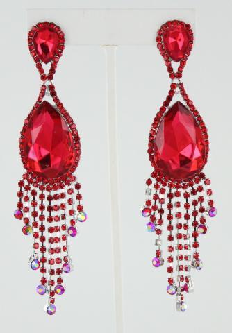 Helen's Heart Earrings JE-202-5-S-Red