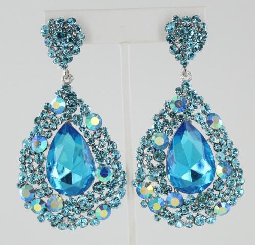 Helen's Heart Earrings JE-202-7-S-Sapphire-blue