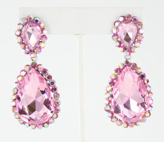 Helen's Heart Earrings JE-4601-10-S-Pink