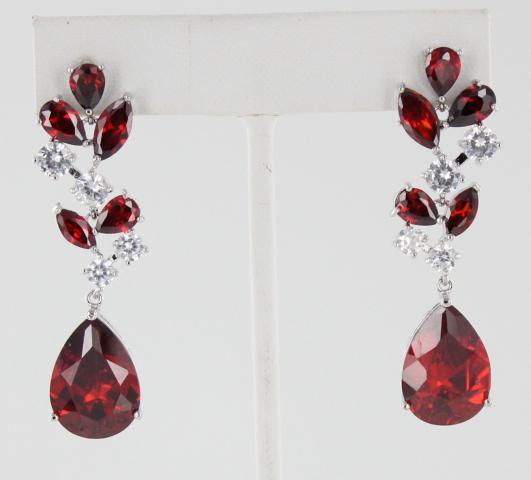 Helen's Heart Earrings JE-A62162-S-Red