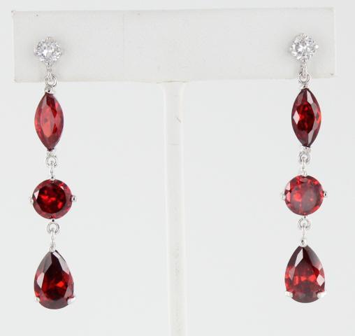 Helen's Heart Earrings JE-A63416-S-Red