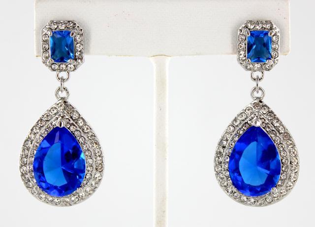 Helen's Heart Earrings JE-E010008-S-Sapphire