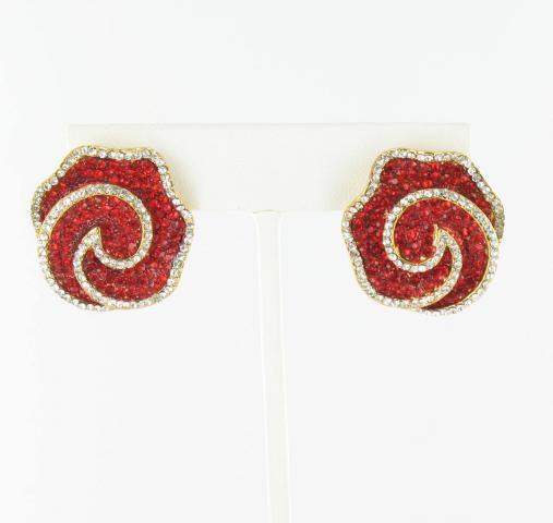 Helen's Heart Earrings JE-TZ5019-G-Red