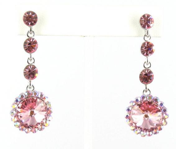 Helen's Heart Earrings JE-X001831-S-Pink