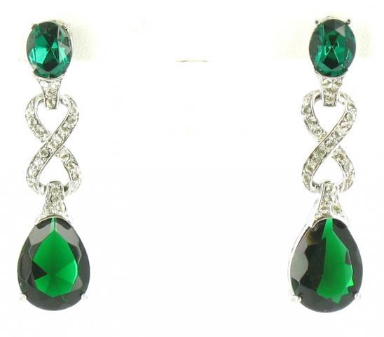 Helen's Heart Earrings JE-X001894-S-Emerald
