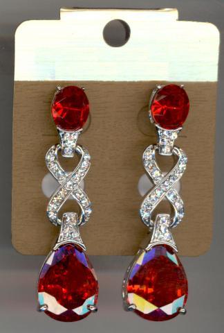 Helen's Heart Earrings JE-X001894-S-Red