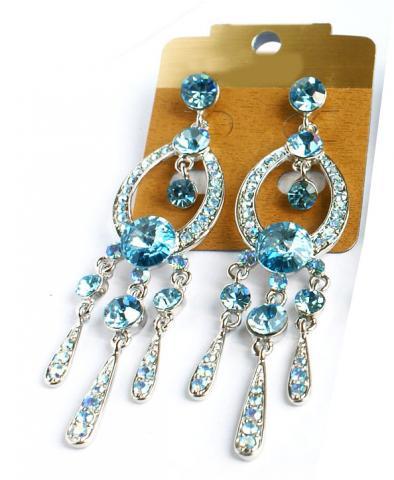 Helen's Heart Earrings JE-X001913-S-Aquamarine-Blue