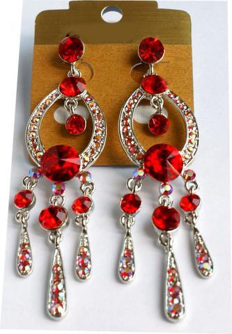 Helen's Heart Earrings JE-X001913-S-Red