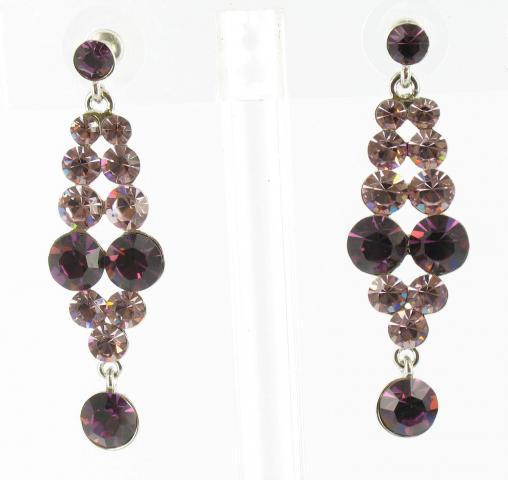 Helen's Heart Earrings JE-X001928-S-Purple