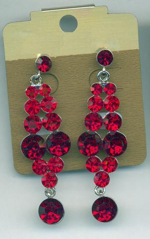 Helen's Heart Earrings JE-X001928-S-Red