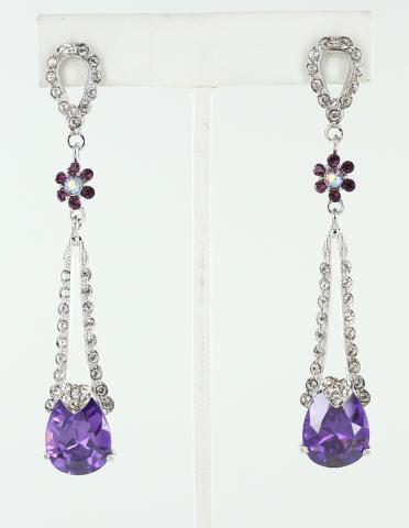 Helen's Heart Earrings JE-X002112-S-Purple