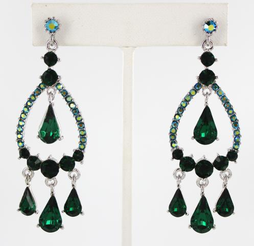 Helen's Heart Earrings JE-X002123-S-Emerald