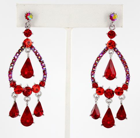 Helen's Heart Earrings JE-X002123-S-Red