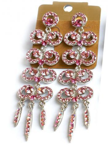 Helen's Heart Earrings JE-X002517-S-Pink