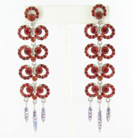 Helen's Heart Earrings JE-X002517-S-Red