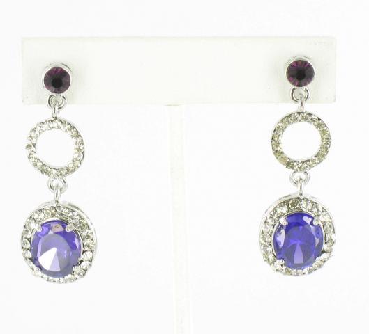 Helen's Heart Earrings JE-X002698-S-Purple