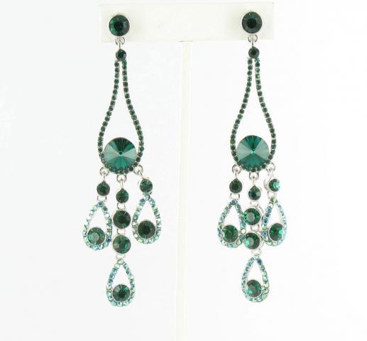 Helen's Heart Earrings JE-X002737-S-Emerald
