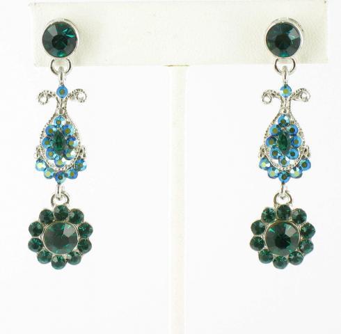 Helen's Heart Earrings JE-X002738-S-Emerald