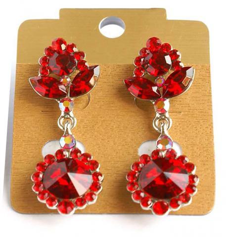 Helen's Heart Earrings JE-X002862-S-Red