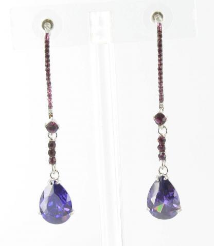 Helen's Heart Earrings JE-X003116-S-Purple