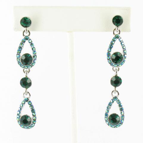 Helen's Heart Earrings JE-X004323-S-Emerald
